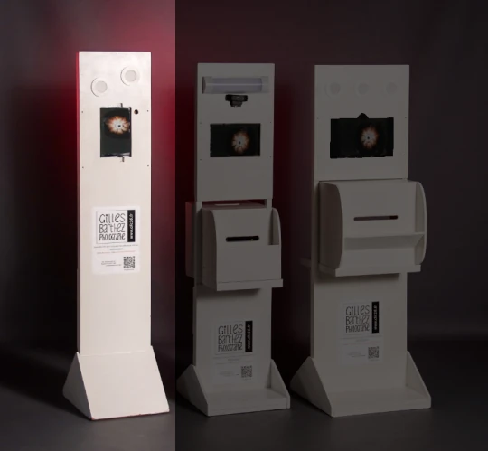 Borne photobooth avec galerie privée pour le téléchargement